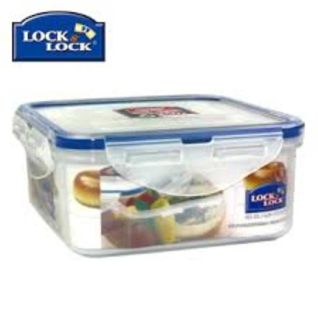 L & L SQUARE SHORT FOOD CONTAINER 600ML